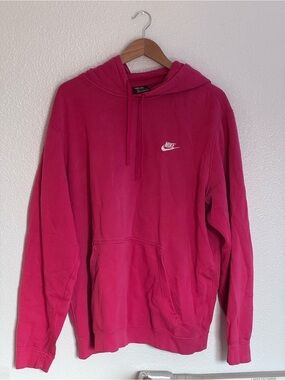 XXL pink nike pullover hoodie